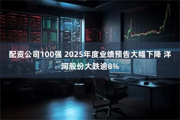 配资公司100强 2025年度业绩预告大幅下降 洋河股份大跌逾8%