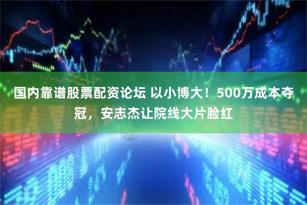 国内靠谱股票配资论坛 以小博大！500万成本夺冠，安志杰让院线大片脸红